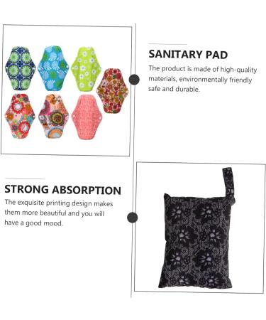 8pcs Bamboo Charcoal Nursing Pads | Reusable Feminine Panty Liners | Organic & Washable Menstrual Pads - Buy Online on GoSupps.com