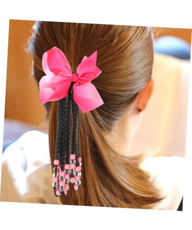 BRIGHTFUFU Ponytail Beads and Dreadlocks Braided Wig for Kids Cosplay Hair Accessory Braided Wig Ponytail Hair Extensions Ponytail Wigs Chemical Fiber Halloween Women's Decorations 29X16CM As Shown - Buy Online on GoSupps.com