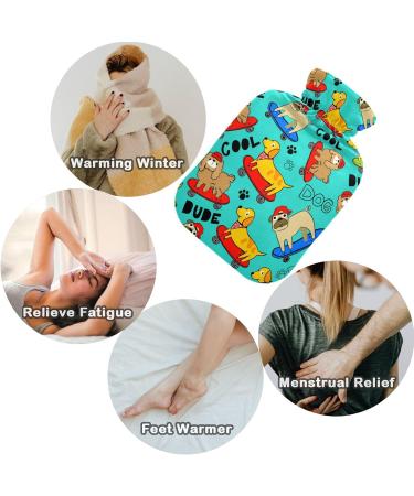 Naanle Pug Dog Dachshund Warm Water Bottle - 1L Heat & Cold Therapy for Pain Relief | Ideal for Hand & Feet - Buy Online on GoSupps.com