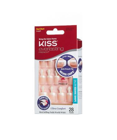 Kiss Everlasting French Nails 2 Pack EF09 - 28 Count x 2 | Long-lasting Salon-quality Nails - Buy Online on GoSupps.com