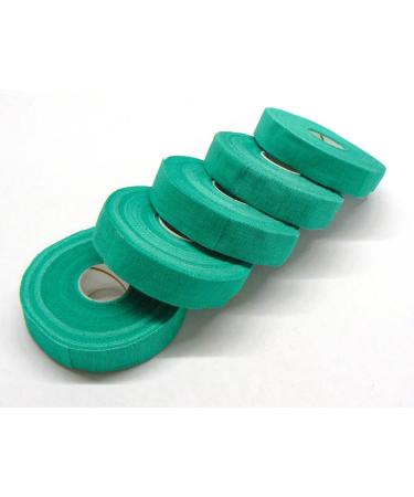 Safety Tape Finger Wrap Adhesive Tape 5 Rolls 3/4 Wide Green Self Adhering Tape Pack of 5