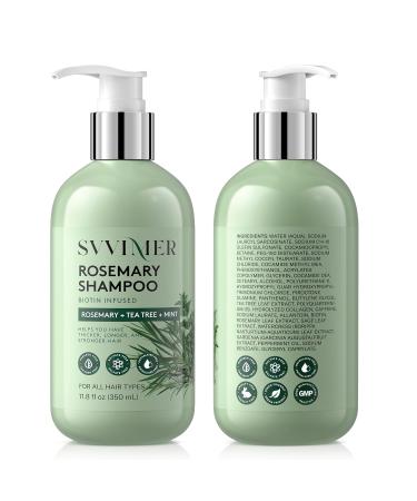 Rosemary Hair Growth Shampoo - Thickening Shampoo with Biotin Tea Tree Oil for Hair Loss and Thinning Hair - Sulfate Free for Women and Men 11.8 Fl Oz (Pack of 1) - Buy Online on GoSupps.com
