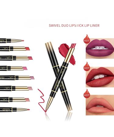 QIC Dual-Ended Lipstick & Liner Pen - Rose Red | Long-Wearing Everyday Glam | 14 Shade Collection - Buy Online on GoSupps.com