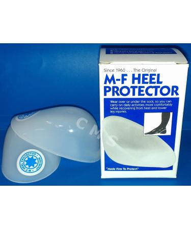 M-F Athletic Plastic Heel Protector Cups Heat Moldable Small Junior Women 7.5 and Less BOX PAIR