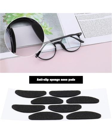 100 Pairs of Soft Sponge Nose Pads - Anti-Slip Glasses Cushions for Reading & Sunglasses - Self-Adhesive 1mm Thick Black - Buy Online on GoSupps.com