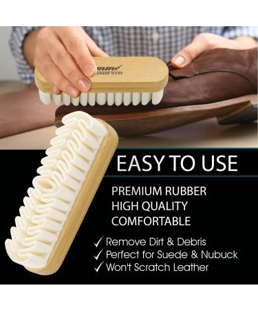 Suede Brush for Cleaning Suede & Nubuck on Boots, Shoes, Jackets - Fiamme Luxury Leather Care - Buy Online on GoSupps.com
