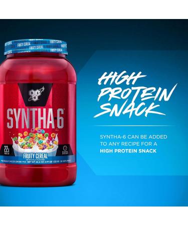 Syntha-6 Whey Protein Powder | High Protein Whey Protein Concentrate Whey Protein isolate Milk Protein Isolate & Micellar Casein | 22g Protein 10g EAAs Essential Amino Acids | 2.91LB 28 Servings (Fruity Cereal) Fruity Cereal 28 Servings (Pack of 1) - Buy Online on GoSupps.com