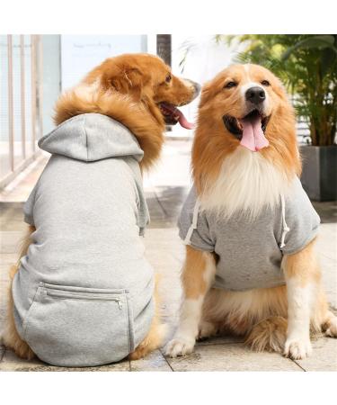 Waterproof Winter Dog Coat & Hoodie - Warm Jacket for Small Dogs | Fleece Puppy Sweater with Bag - XS Gray - Buy Online on GoSupps.com