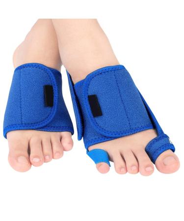 Cytgouper Bale Toe Straightener - Adjustable Toe Correction & Strong Support PU-Silicone Cushion for Large Toe Eversion Rail - 1 Pair Blue - Buy Online on GoSupps.com
