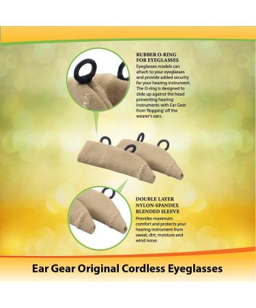 Buy Ear Gear Original Cordless Eyeglasses | Protect Hearing Aids from Dirt & Moisture | Fits 1.25 to 2 | Orange/Red International Shipping Available - Buy Online on GoSupps.com