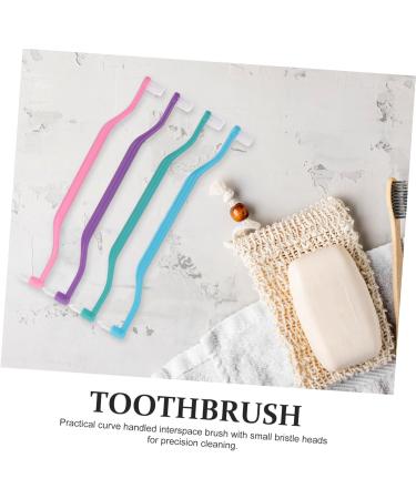 Charming Ergonomic Double-Headed Toothbrush Set - 4 Pieces for Daily Use | Perfect Home Accessory - Buy Online on GoSupps.com