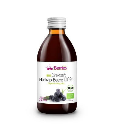 Berries polska bio juice pressed directly from organic fruit cold -pressed - without dyes without sugar without GMO without preservatives - vegan vegetarian - taste of Kamchatka berry - 250ml Kamchatka berry 250 ml (1 Pack)