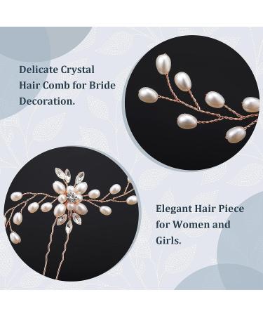 40-Piece Wedding Pearl & Rhinestone Hair Pins Set for Brides & Bridesmaids - Buy Online on GoSupps.com