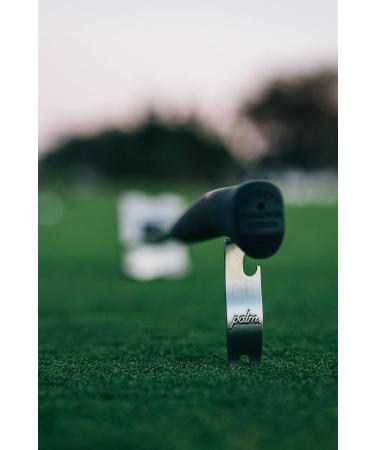 Palm Divot Repair Tool - Ergonomic 3-in-1 Design with U-Shaped Club Rest, Bottle Opener - Lightweight Brushed Gold - Buy Online on GoSupps.com