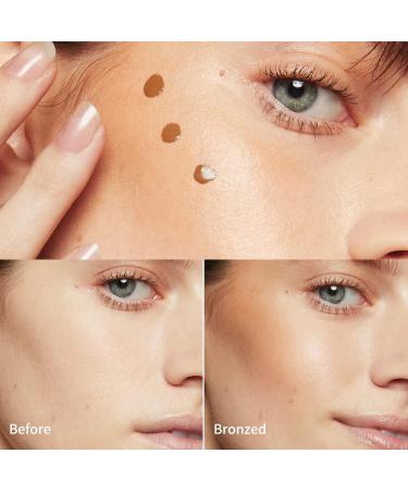 MAEPEOR Natural Bronzer Shimmer Contour Makeup Liquid - Light Gold Shade for Women and Girls - Buy Online on GoSupps.com