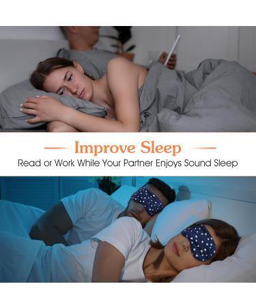 Silk Sleep Eye Mask - Comfortable Adjustable Light Blocking Eye Cover for Travel Meditation & Naps - Soft Breathable Blindfold for Men & Women (Blue - Buy Online on GoSupps.com