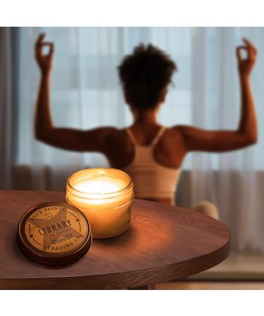 Library Scented Candle - 100% Soy Aromatherapy - Ideal Gift for Book Lovers - 4oz | Four Points Trading Co - Buy Online on GoSupps.com