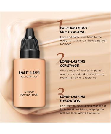 Beauty Black Matte Long Lasting Liquid Foundation Dark Concealer High Coverage Liquid Foundation (Size : 105) - Buy Online on GoSupps.com