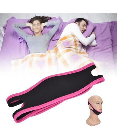 Adjustable Snoring Chin Strap for Men and Women - Red Black Breathable Nylon Stop Belt - Buy Online on GoSupps.com