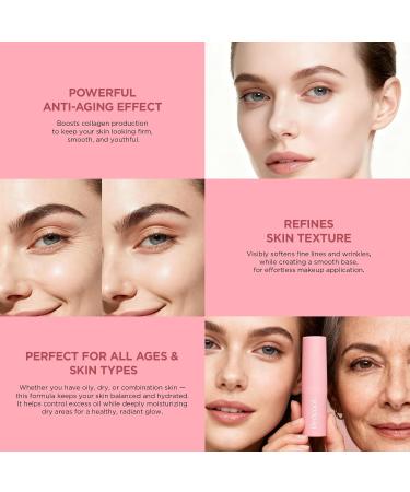 Retinol Eye Balm Stick - Under Eye Cream for Dark Circles & Puffiness with Caffeine Collagen & Hyaluronic Acid Eye Cream Anti Aging Reduces Fine Lines Wrinkles & Bags Hydrating Retinol Eye Cream Pink - Buy Online on GoSupps.com