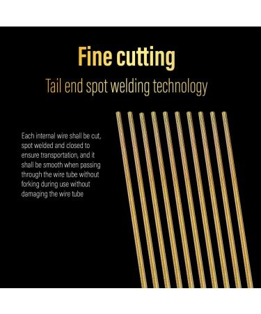 Chooee Bicycle PRO Shift Cable - Ultra Slick Derailleur Cable for Shimano/SRAM Shifter - Gold - 2x2500mm - Buy Online on GoSupps.com