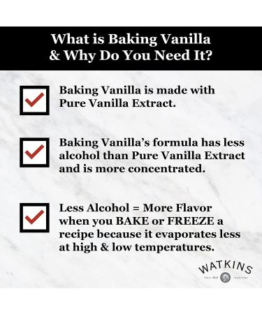Watkins All Natural Gourmet Baking Vanilla Extract - 8 fl oz | Pure Flavor for Baking - Buy Online on GoSupps.com