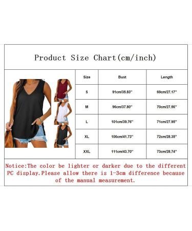 Women's Crewneck Sleeveless Tank Top | Casual Loose Fit Printed Shirt | Black XX-Large - Buy Online on GoSupps.com
