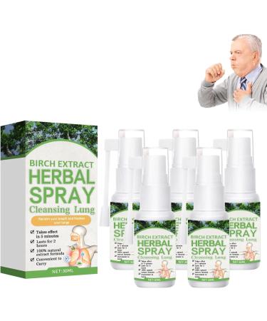 Ourlyard herbal cleansing and repair spray Ourlyard herbal lung cleaning spray Ourlyard Herbal Lung Cleansing Spray powerful lung support (5PCs)