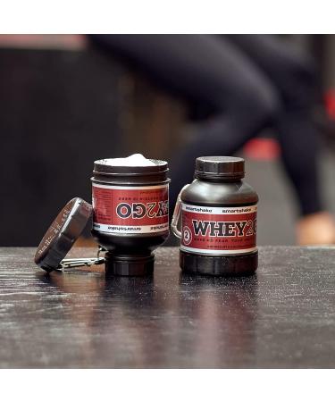 Smartshake WHEY2GO Funnel 110 ml (Pack of 1) - Black | Premium Protein Shaker for Smooth Mixing & Easy Use - International Shipping Available - Buy Online on GoSupps.com
