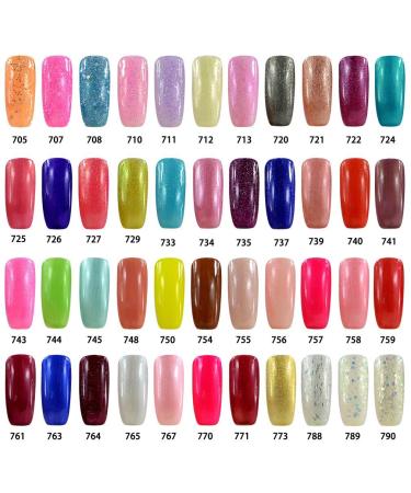 Vishine Shellac Gel Nail Polish Set - 8ml UV LED Soak Off 6 Colors #025 - International Shipping - Buy Online on GoSupps.com