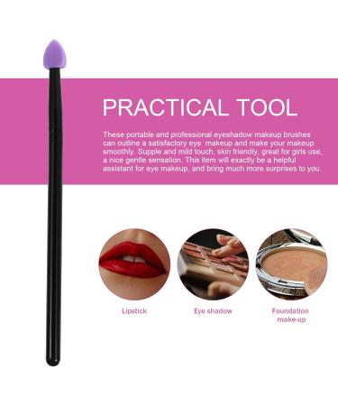 Luxshiny Silicone Glitter Applicator Eye Makeup Silicone Eyeshadow 5PCS Sponge Eyeshadow Brush Professional Glitter For Women Girls Girl Makeup Set Girl Makeup Set Purple - Buy Online on GoSupps.com