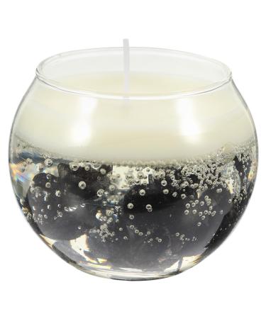 FRCOLOR 1pc Wedding Candle Stylish Scented Candle Gray Candles Candle Scented Candles for Party Candle Desktop Decoration Scented Votive Candles Dried Flowers Souvenir