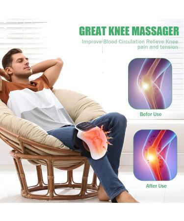 Vipush Heated Infrared Knee Massager - Portable Wireless Pain Relief USB Rechargeable with LED Screen | Perfect for Home Office Travel | Ideal Birthday Gift for Parents - Buy Online on GoSupps.com