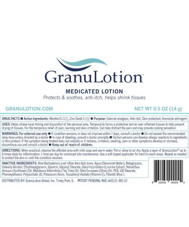 Medicated Lotion 0.5oz Tube - Soothes Skin & Promotes Healing | International Shipping Available - Buy Online on GoSupps.com