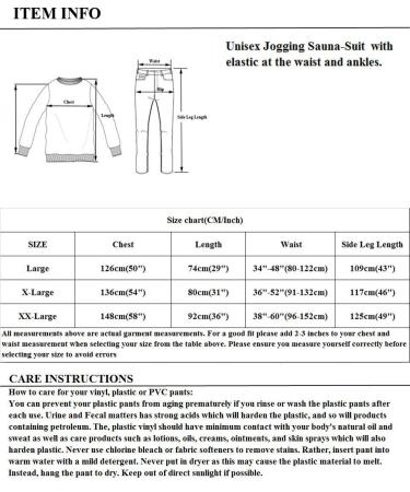 Haian PVC Jogging Suit Sauna Suit - Size XL Clear Red | International Shipping Available - Buy Online on GoSupps.com