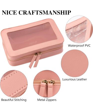 Clear Travel Toiletry Bag - Waterproof Wash Bag for Women and Men - Pink - Buy Online on GoSupps.com