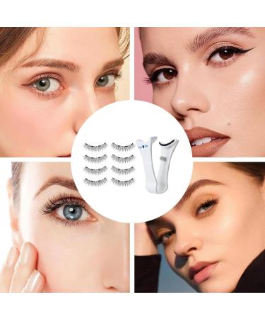Magnetic Eyelashes Natural Look Eyelashes Magnetic Lashes Magnetic Lashes with Applicator Easy to Wear and Magnetic Lashes Reusable False Eyelashes - Buy Online on GoSupps.com