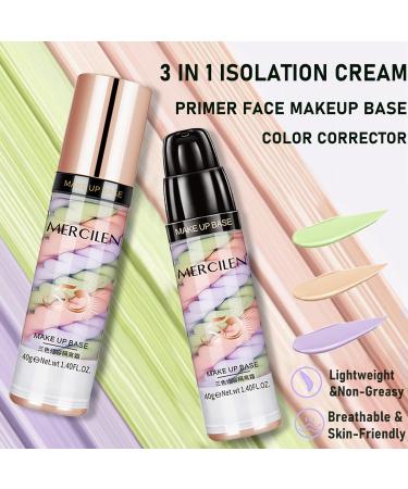 Buy 3-in-1 Face Primer: Color Correcting & Moisturizing Makeup Base for Wrinkles & Brightening - International Shipping - Buy Online on GoSupps.com