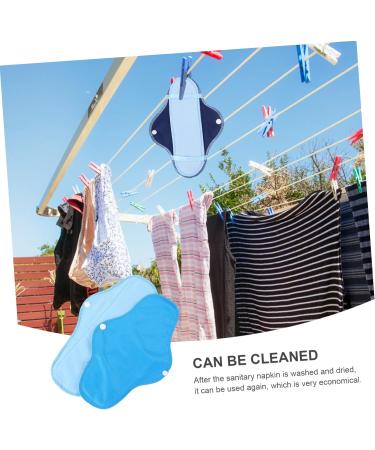 Gatuida 6Stk Women's Washable Polarfleece Menstrual Pads - Reusable Overnight Pads with Wings for Comfortable Care - Buy Online on GoSupps.com