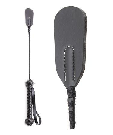 Riding Crop Real English 18 in, Premium Quality Crops, Equestrianism Horse Crop, English Equipment Black