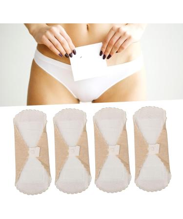 4pcs Breathable Washable Menstrual Pads | Soft Cotton Reusable Sanitary Pads | Skin Color | Absorbent & Portable - Buy Online on GoSupps.com