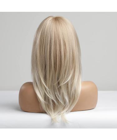 Buy EMMOR Long Curly Blonde Wigs for Women - Shoulder Length Heat Resistant Synthetic Wigs with Bangs - Perfect for Any Occasion - Buy Online on GoSupps.com