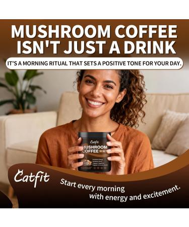 2 Pack Mushroom Coffee Powder 10 Adaptogenic Mushrooms And MCT Oil Hydrolyzed Collagen Instant Coffee with Lion's Mane Chaga L-Theanine for Energy Focus Digestion and Immunity 320G 5.64 Ounce (Pack of 2) - Buy Online on GoSupps.com