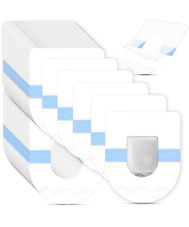Shower Waterproof Patch Compatible with Omnipod Adhesive Patches Transparent Waterproof Adhesive Patches Overpatch Long Lasting Sweatproof Continuous Monitor Protection, Blue (60)