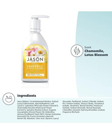 JASON Natural Relaxing Chamomile & Lotus Blossom Body Wash 30 oz - Buy Online on GoSupps.com
