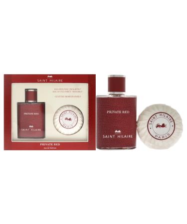 Saint Hilaire Private Red EDP Spray Soap Men 2 Pc Set