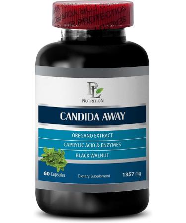 Candida Away Extra Strength - Probiotic Support for Candida Cleanse & Overgrowth - 1B 60 Capsules - Buy Online on GoSupps.com