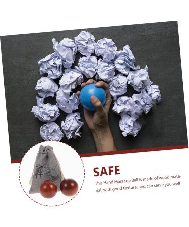 Ultechnovo Wooden Hand Massage Balls - Hard Springs Handball Massager for Hand Training & Relief | International Shipping Available - Buy Online on GoSupps.com