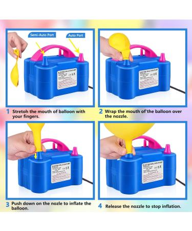 QIPUMP Balloon Pump Electric Air Pump Balloons - Blue - Buy Online on GoSupps.com