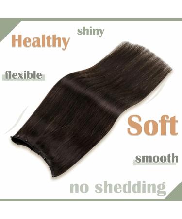 LAAVOO EZ WEFT Micro Ring Brown Hair Extensions - 50g 55cm Real Hair Tresses with Invisible Beads #2 - Buy Online on GoSupps.com